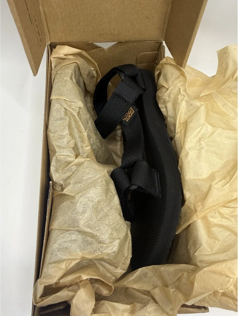 TEVA BLACK MIDFORM UNIVERSAL STRAPPY SANDALS, WOMEN US 5 EUR 36 NIB